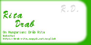rita drab business card